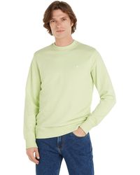 Calvin Klein - Ck Embro Badge Crew Neck Sweatshirts Green - Lyst