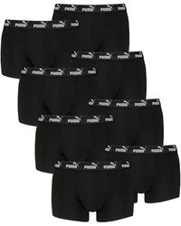 PUMA - Boxershorts Trunks Basic Elements aus Baumwolle mit Elasthan - Lyst