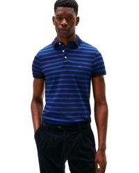 Tommy Hilfiger - Short Sleeve Polo Shirts In Slim Fit With Stretch And Organic Pique Cotton - Lyst