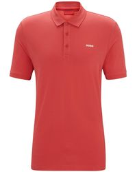 HUGO - Poloshirt Baumwolle DONOS222 - Lyst