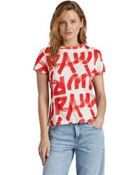 G-Star - G-Star para Mujer Top Calligraphy Allover - Lyst