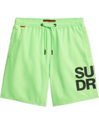 Superdry - Maillot de Bains Sportswear Logo 17 Swim 27y Neon Green XXL - Lyst