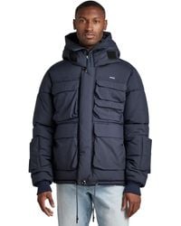 G-Star - Field Hooded Puffer Jacke - Lyst