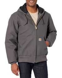 Carhartt - S Loose Fit Firm Duck Insulated Flannel-lined Active Jacket - Lyst