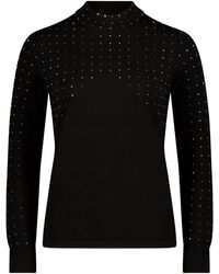 Betty Barclay - Feinstrickpullover mit Strass Schwarz,42 - Lyst