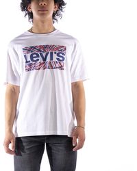 Levi's - Ss Relaxed Fit Tee T-Shirt Poster Caviar - Lyst