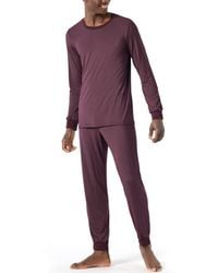 Schiesser - Schlafanzug lang Pyjamaset - Lyst