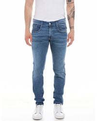 Replay - Hyperflex Re Anbass Slim Tapered Jeans Stonewash 30/30 - Lyst
