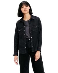 Levi's - Iconic Western Camisa Mujer Night Is Black - Lyst