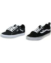 Vans - Sneaker Canvas Black White 45 EU + Sneaker Check Bumper Dark Red White 45 EU - Lyst