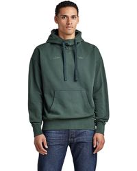 G-Star RAW - Garment Dyed Oversized Hoodie para Hombre - Lyst