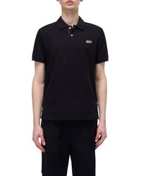 Napapijri - Eruggy Short Sleeve Polo Shirt Black 3xl - Lyst