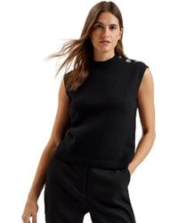 Ted Baker - S Wmk-rondher-rose Button Crew Neck Tank Vest - Lyst