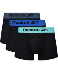 Reebok - Boxer Shorts In Black With Nylon Waistband And Moisture-regulating-pack Of 3 - Lyst