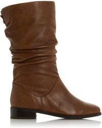 Dune calf boots sale Clearance