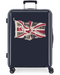 Valise Trolley Cabine Pepe Jeans Bristol Flag Gris