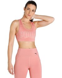 PUMA - Mid 4keeps Graphic Sports Bra - Lyst