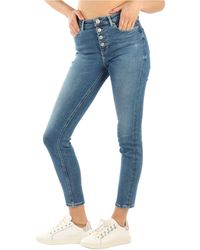 Guess - Jeans Donna w3ra28_d4w92-ccym 1981 EXPOSED BUTTON - Lyst