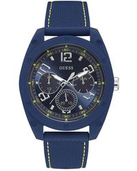 Guess - Horloge Analoog Kwarts Met Siliconen Armband W1256g3 - Lyst