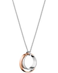 Calvin Klein Collana con ciondolo Donna acciaio_inossidabile - KJ5ZPP200100 - Metallizzato