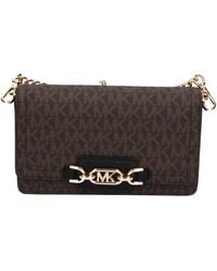 Michael Kors - 32F2G7HC1B-292 SM PHN CHN XBODY BROWN/BLK Donna Borse Taglia EU Unica - Lyst