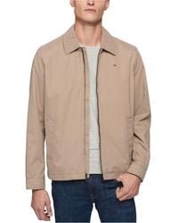 Tommy Hilfiger - Micro-twill Open-bottom Zip-front Jacket - Lyst