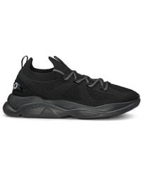 HUGO - S Leon Runn Running-inspired Trainers With Knitted Uppers And Bubble Branding Size 6 Black - Lyst