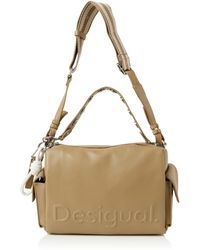 Desigual - Bag_half Logo 24 Kaki Haba - Lyst