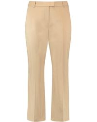 Gerry Weber - 7/8 Hose mit Bügelfalten unifarben 7/8 Länge Caramel 44 - Lyst