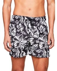 Tommy Hilfiger - Print Drawstring Mid Length Swim Shorts - Lyst