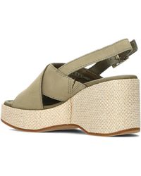 Clarks - On Wish Nubuck Sandals In Olive Standard Fit Size 4 - Lyst