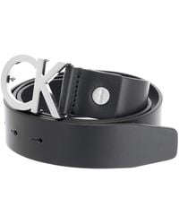 Calvin Klein - Cinturón para Hombre Ck Adj. Buckle Belt de Cuero - Lyst