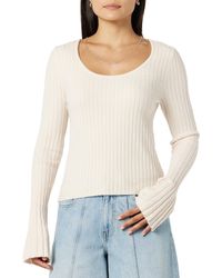 The Drop - Beatrice Bell Sleeve Scoop Neck Sweater - Lyst