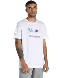 PUMA - Tops BMW M Motorsport Essentials Logo T-Shirt für M White - Lyst