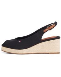 Tommy Hilfiger - Flag Mid Wedge ESPAD Slingback FW0FW08595 Espadrilles compensées - Lyst