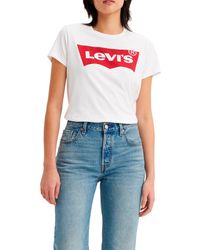 Levi's - The Perfect Tee Camiseta Mujer White - Lyst
