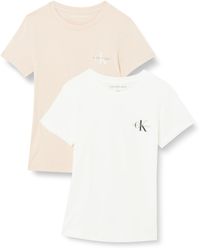Calvin Klein - 2-PACK MONOLOGO SLIM TEE S/S T-Shirts - Lyst
