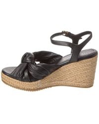 Ted Baker - Taymin Leather Wedge Sandal - Lyst