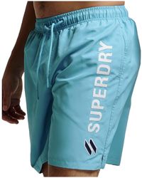 Superdry S Code APPLQUE 19INCH W2-Swim Shorts - Blau