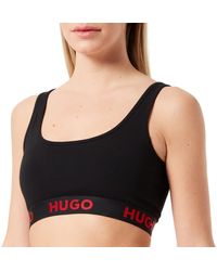 HUGO - Bralette Sporty Logo - Lyst