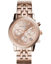 Michael Kors - Micheal Kors Damen-Armbanduhr Analog Quarz Edelstahl MK3398 - Lyst