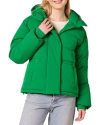 Amazon Essentials - Short Waisted Hooded Puffer Jacket - Lyst