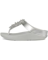 Fitflop - Fino Bauble-Bead Toe-Post Sandals Sandals 8 M (B) Leather - Lyst