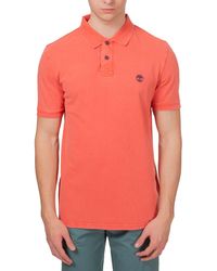 Timberland - Poloshirt Regular Stone-Washed mit Logo - Lyst