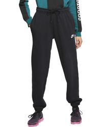 Nike - S NSW Essential Pant Loose Fleece s BV4091-010 Size L Black/White - Lyst