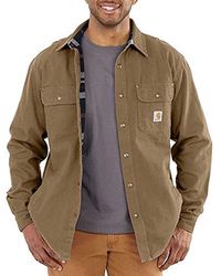 Lyst - Carhartt Big & Tall Weathered Duck Detroit Jacket Blanket Lined ...