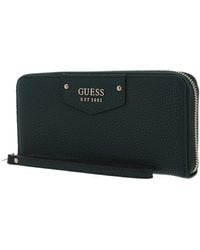 Guess - Eco Brenton Slg Large Zip Around L Forest - Lyst