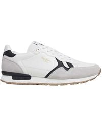 Pepe Jeans - Brit Supra Leder Turnschuhe weiß - Lyst