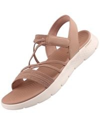 Skechers - Go Walk Flex Sandal Emma Sandalen Tan EU 38 - Lyst