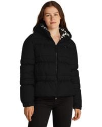 Tommy Hilfiger - S Tjw Quilt Rouch Tape Dw0dw20389 Puffer Jacket - Lyst
